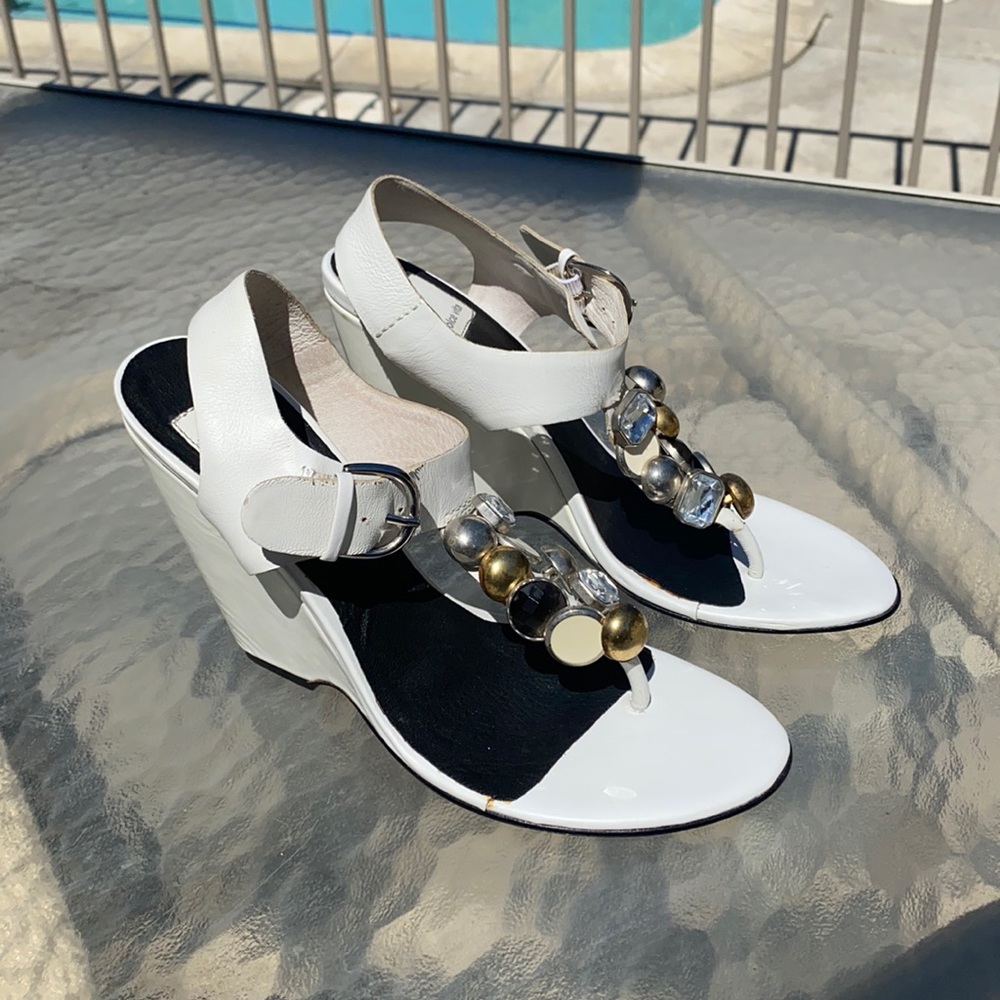 DOLCE VITA SANDALS WEDGES DRESSY SIZE 7 1/2